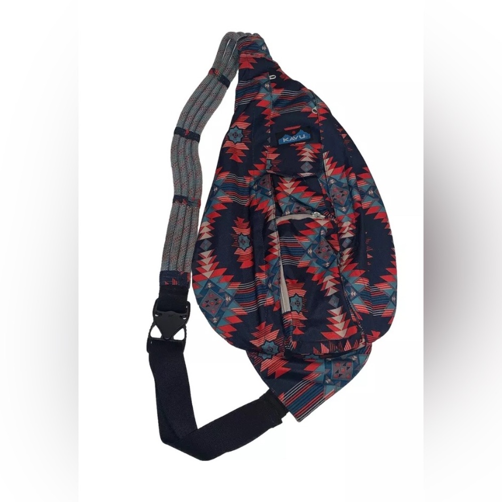 KAVU Original Rope Bag Sling Pack with Adjustable Rope Shoulder Strap - Mojave